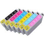 6 stuks Epson T0807 inktcartridges (Ink Hero Huismerk)