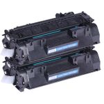 2 stuks HP 05A (CE505A) toner zwart (Ink Hero Huismerk)