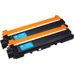 2 stuks Brother TN230C toner cyaan (Ink Hero Huismerk)