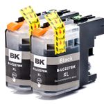 2 stuks Brother LC227BK inktcartridges zwart super hoge capaciteit (Ink Hero Huismerk)