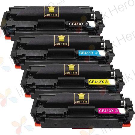 4 stuks HP 410X toner hoge capaciteit (Ink Hero Huismerk)