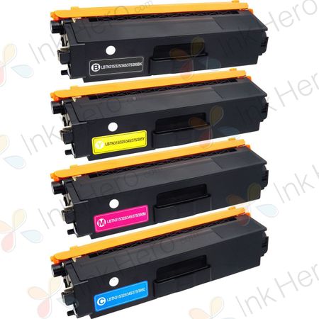 4 stuks Brother TN325 (TN320) toner hoge capaciteit (Ink Hero Huismerk)