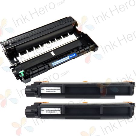 3 stuks Brother TN2320 / DR2300 toner & drum hoge capaciteit (Ink Hero Huismerk)