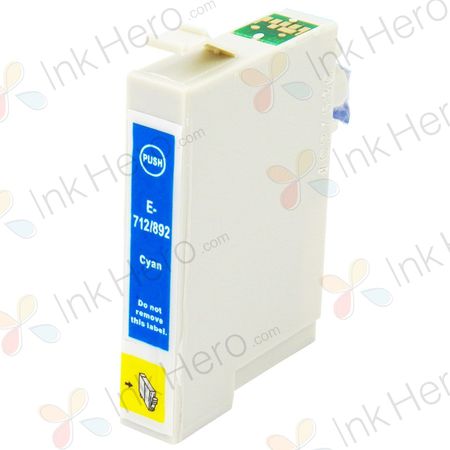 Epson T0712 inktcartridge cyaan (Ink Hero Huismerk)