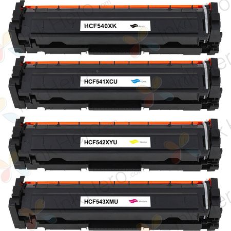 4 stuks HP 203X toner hoge capaciteit (Ink Hero Huismerk)