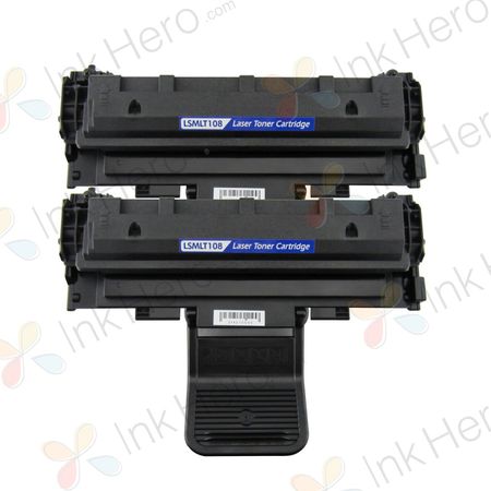 2 stuks Samsung MLT-D1082S toner zwart (Ink Hero Huismerk)