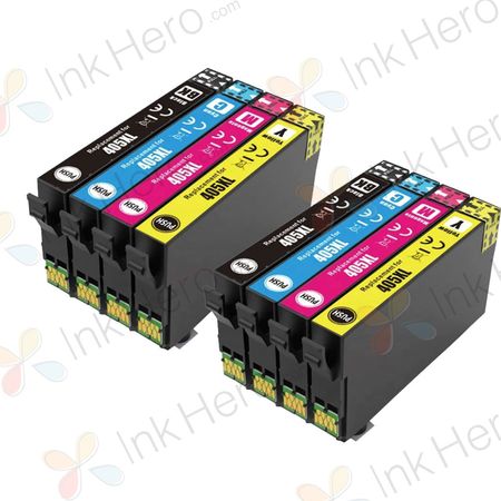 8 stuks Epson 405XL inktcartridges hoge capaciteit (Ink Hero Huismerk)