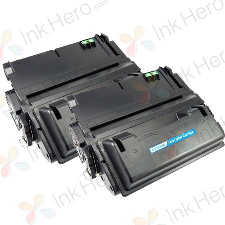 2 stuks HP 45A (Q5945A) toner zwart (Ink Hero Huismerk)