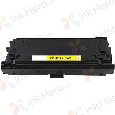 HP 508X (CF362X) toner geel hoge capaciteit (Ink Hero Huismerk)