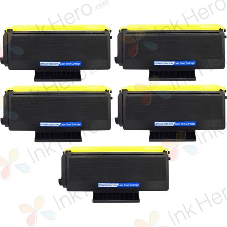 5 stuks Brother TN3280 (TN3230) toner zwart hoge capaciteit (Ink Hero Huismerk)