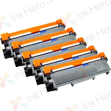 5 stuks Brother TN2320 (TN2310) toner zwart hoge capaciteit (Ink Hero Huismerk)