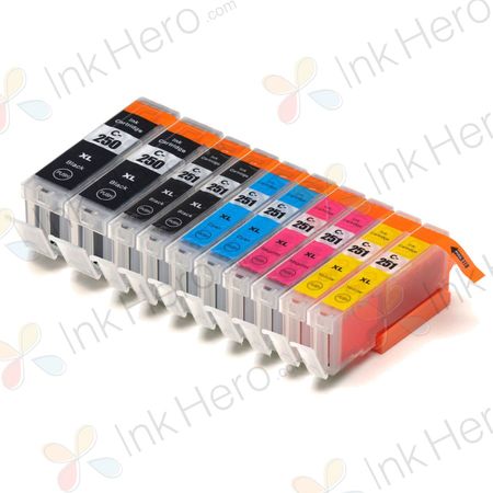 10 stuks Canon PGI-550XL & CLI-551XL inktcartridges hoge capaciteit (Ink Hero Huismerk)