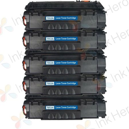 5 stuks HP 53A (Q7553A) toner zwart (Ink Hero Huismerk)