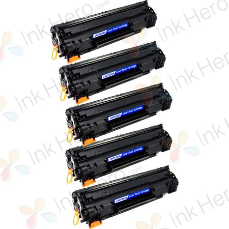 5 stuks HP 83A (CF283A) toner zwart (Ink Hero Huismerk)