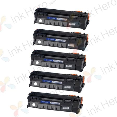 5 stuks Canon 715 toner zwart (Ink Hero Huismerk)