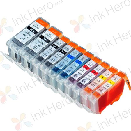 10 stuks Canon PGI-5 & CLI-8 inktcartridges (Ink Hero Huismerk)