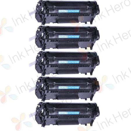 5 stuks Canon 703 toner zwart (Ink Hero Huismerk)