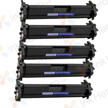 5 stuks HP 94X (CF294X) toner zwart hoge capaciteit (Ink Hero Huismerk)