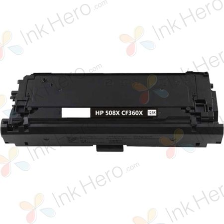 HP 508X (CF360X) toner zwart hoge capaciteit (Ink Hero Huismerk)