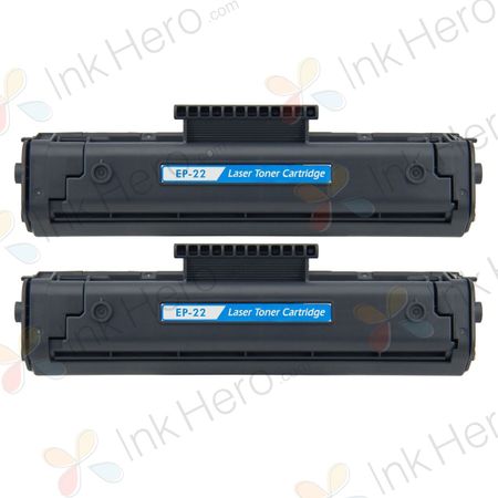 2 stuks Canon EP-22 toner zwart (Ink Hero Huismerk)