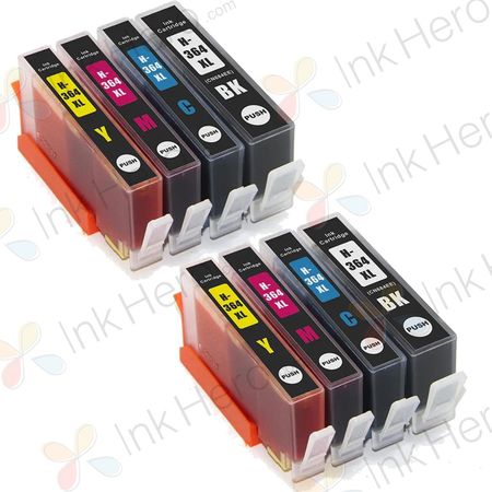 8 stuks HP 364XL inktcartridges hoge capaciteit (Ink Hero Huismerk)