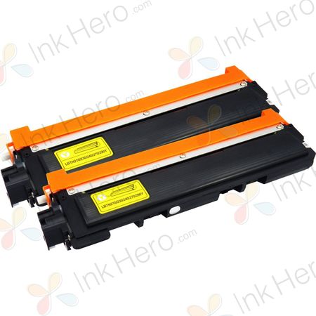 2 stuks Brother TN230Y toner geel (Ink Hero Huismerk)