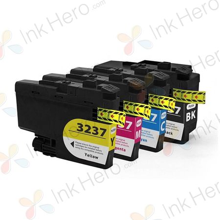 4 stuks Brother LC3237 inktcartridges super hoge capaciteit (Ink Hero Huismerk)